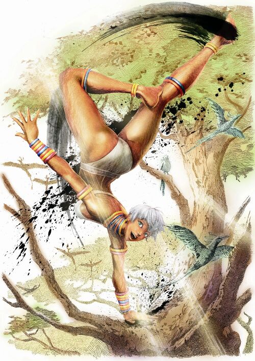 Елена из Street Fighter на дереве.jpg