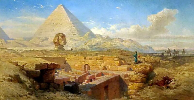 Пирамиды 1843 от Уильяма Джеймса Мюллера.jpg