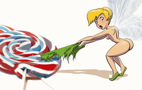 Tinker bell s sticky situation by gao23.jpg