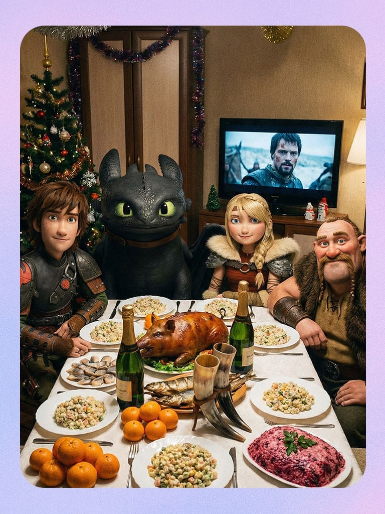 Новогоднее нейро-застолье - Как приручить дракона.jpg
