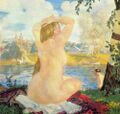 Борис Михайлович Кустодиев - Купанье. 1921.jpg
