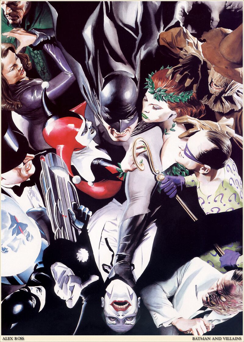 Бэтмен и злодеи от Alex Ross.jpg