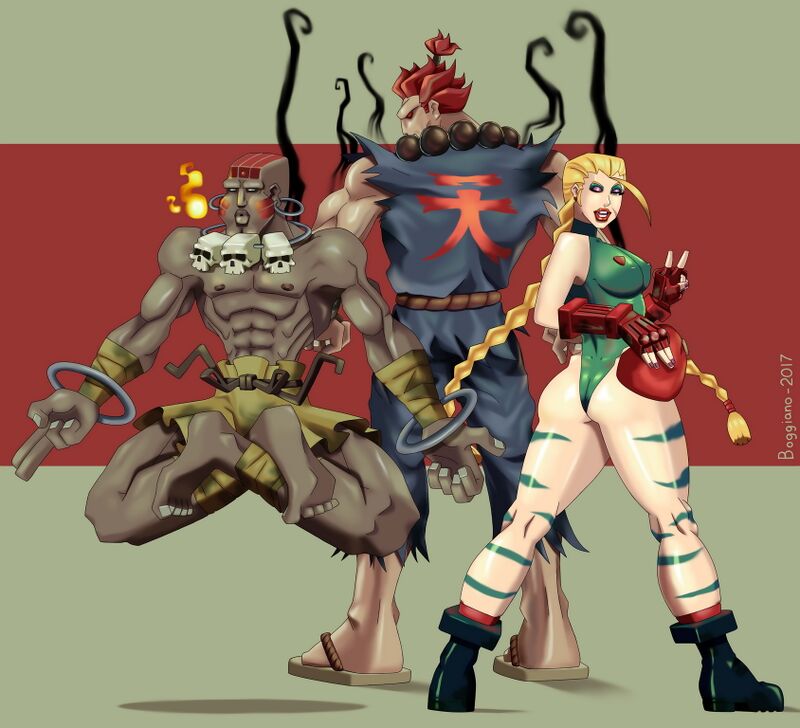 Далсим, Акума и Кэмми Уайт из Street Fighter 2 от vf02ss.jpg