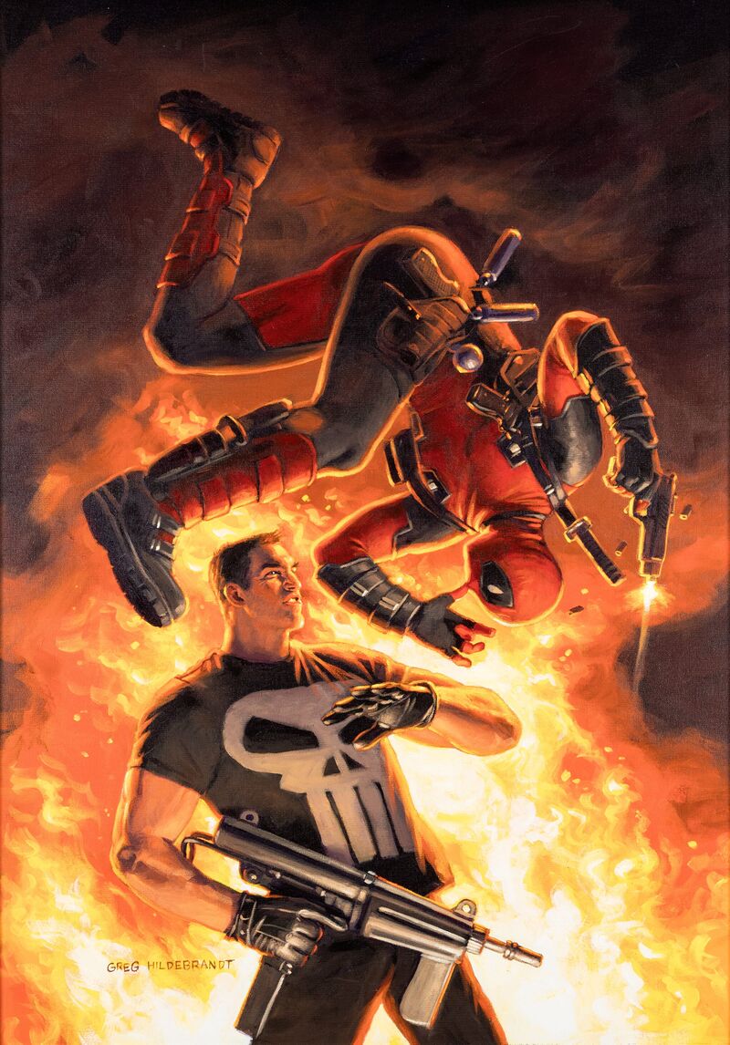Дедпул и Каратель от Greg Hildebrandt.jpg