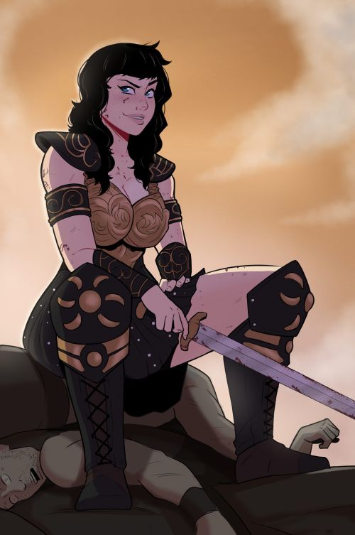 Зена сидит от Taylor a art.jpg