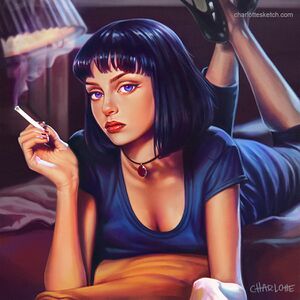 Криминальное чтиво - Миа Уоллес от Charlotte Kim.jpg