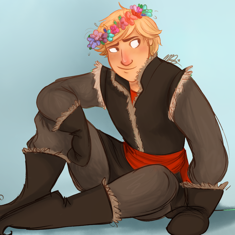 Кристофф из Холодного сердца в венке.png