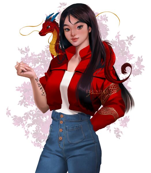 Файл:Мулан в современности от jyundee.jpg