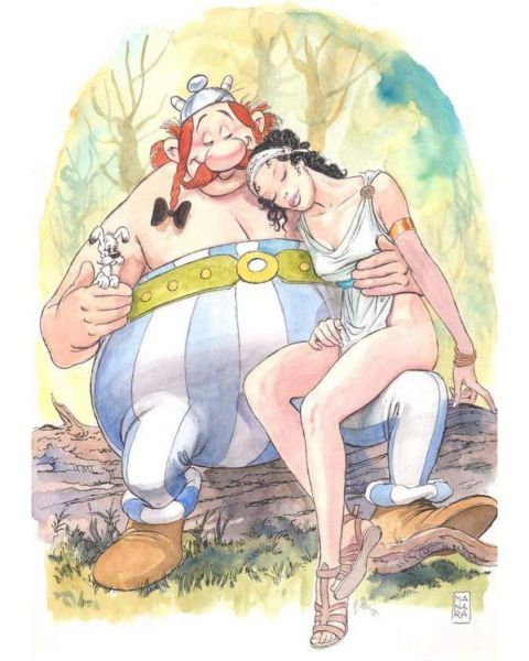 Файл:Обеликс c девушкой от Milo Manara.jpg