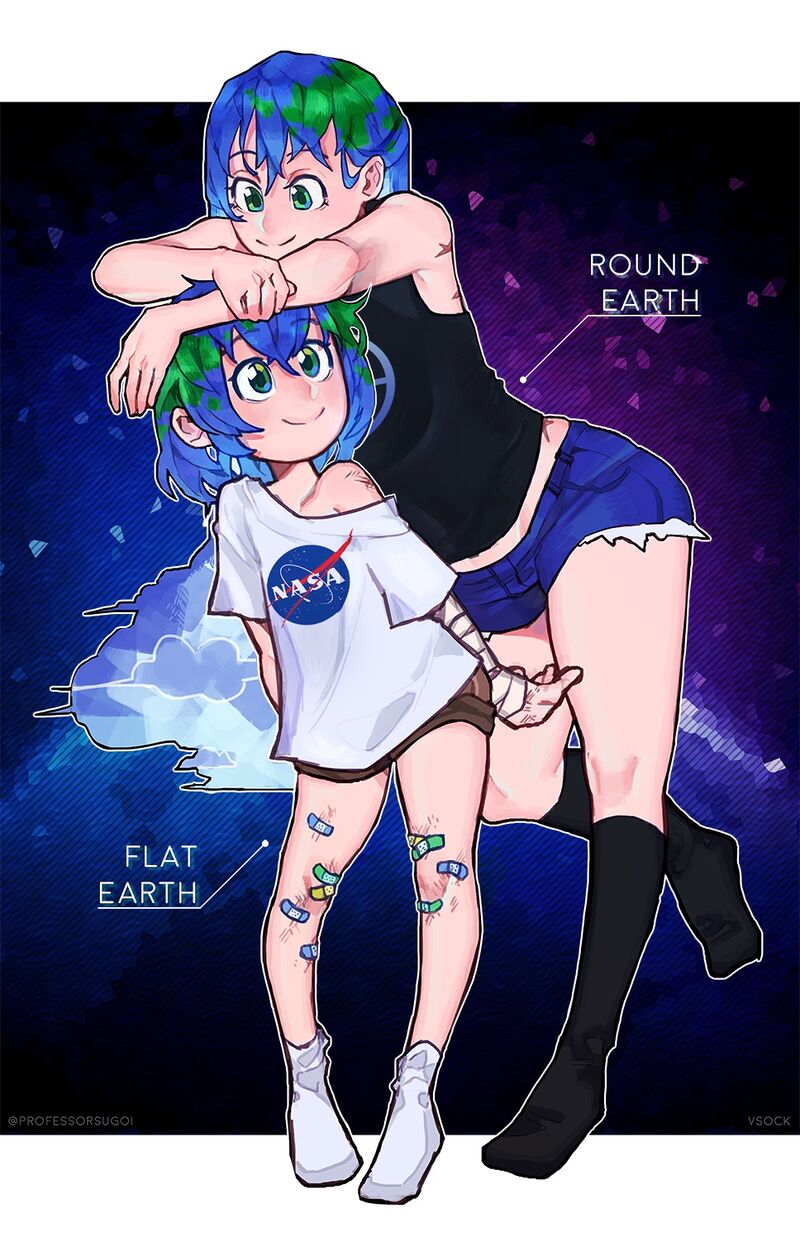 Плоская и круглая Земля от professorsugoi.jpg