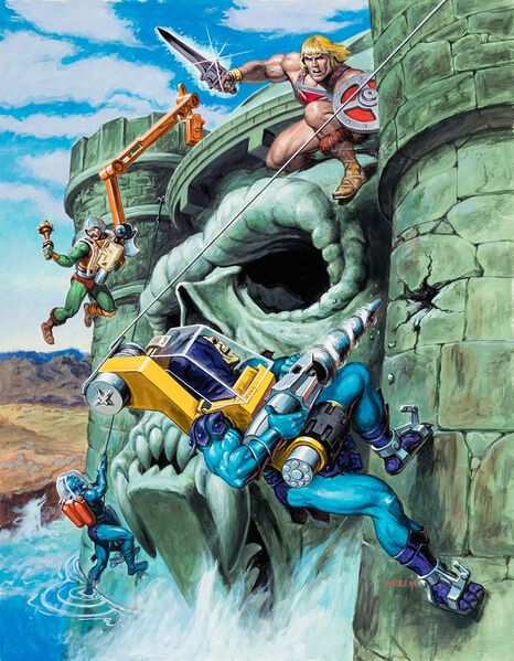 Файл:Скелетор штурмует замок от Earl Norem.jpg