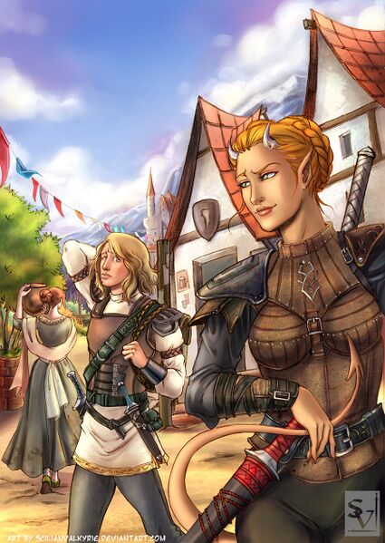 Файл:Тифлинг из Neverwinter Nights от Scilianvalkyrie.jpg
