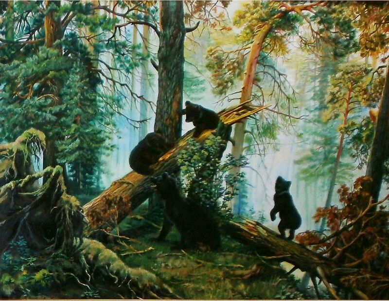 Утро в сосновом лесу Шишкин 1889.jpg