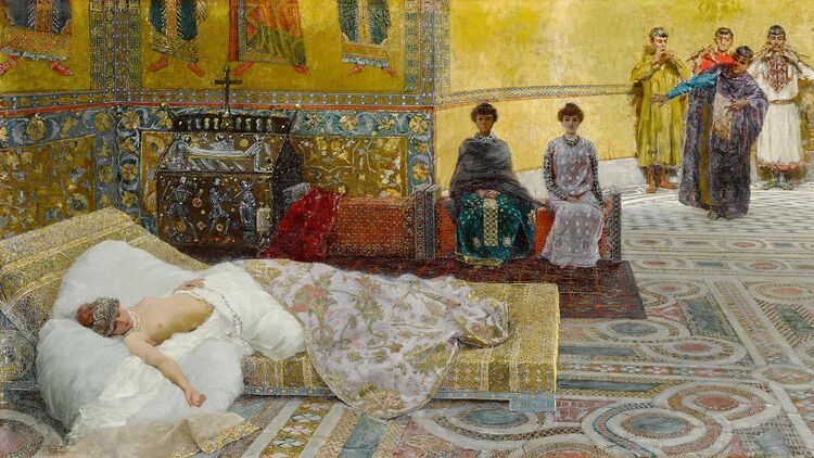 Феодора художник Джузеппе де Санктис 1887 год.jpg