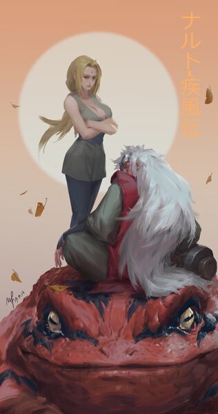 Файл:Цунаде и Джирайя от mario feng.jpg