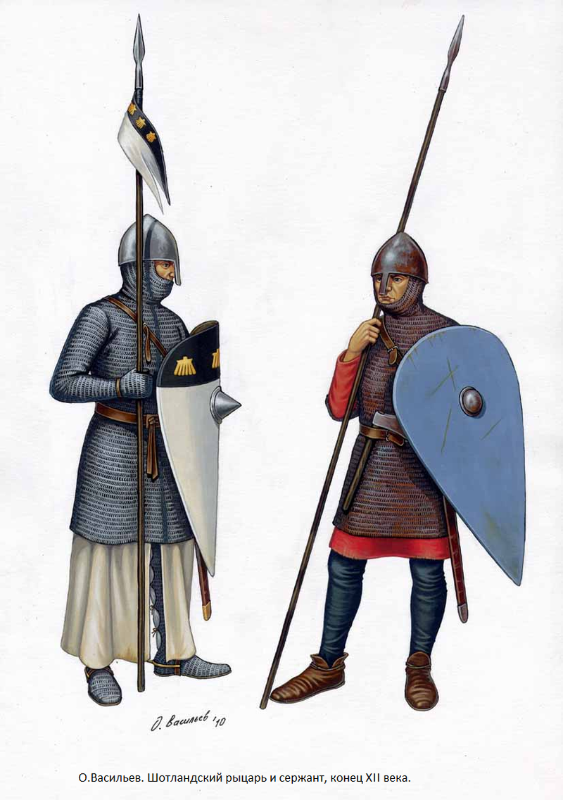 Шотландские рыцарь и сержант художник О. Васильев.png