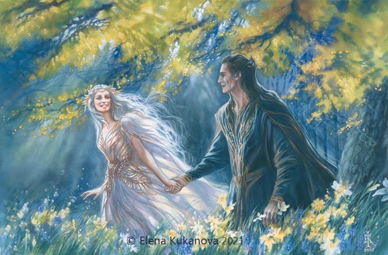 Элронд и Келебриан художник Елена Куканова.jpg