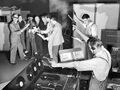 1930's - Actors recording an episode of the Gang Busters crime radio show.jpg
