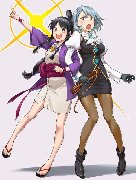 Файл:Ace Attorney - Майя Фэй и Франциска фон Карма.jpg