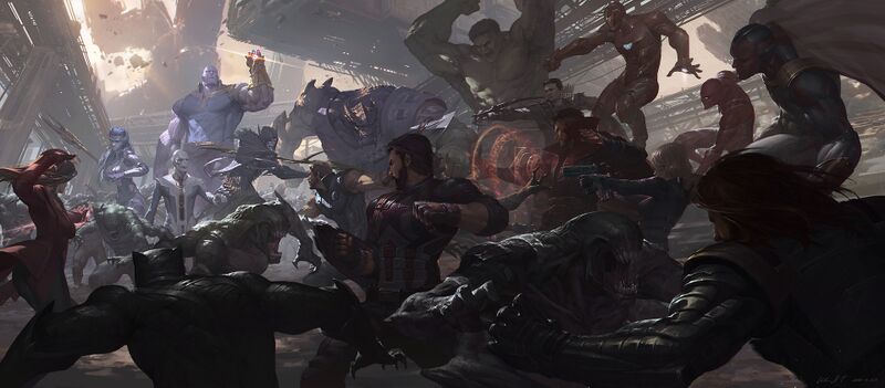 Avengers Infinity War - Marvel Cinematic Universe от Lee JP.jpg