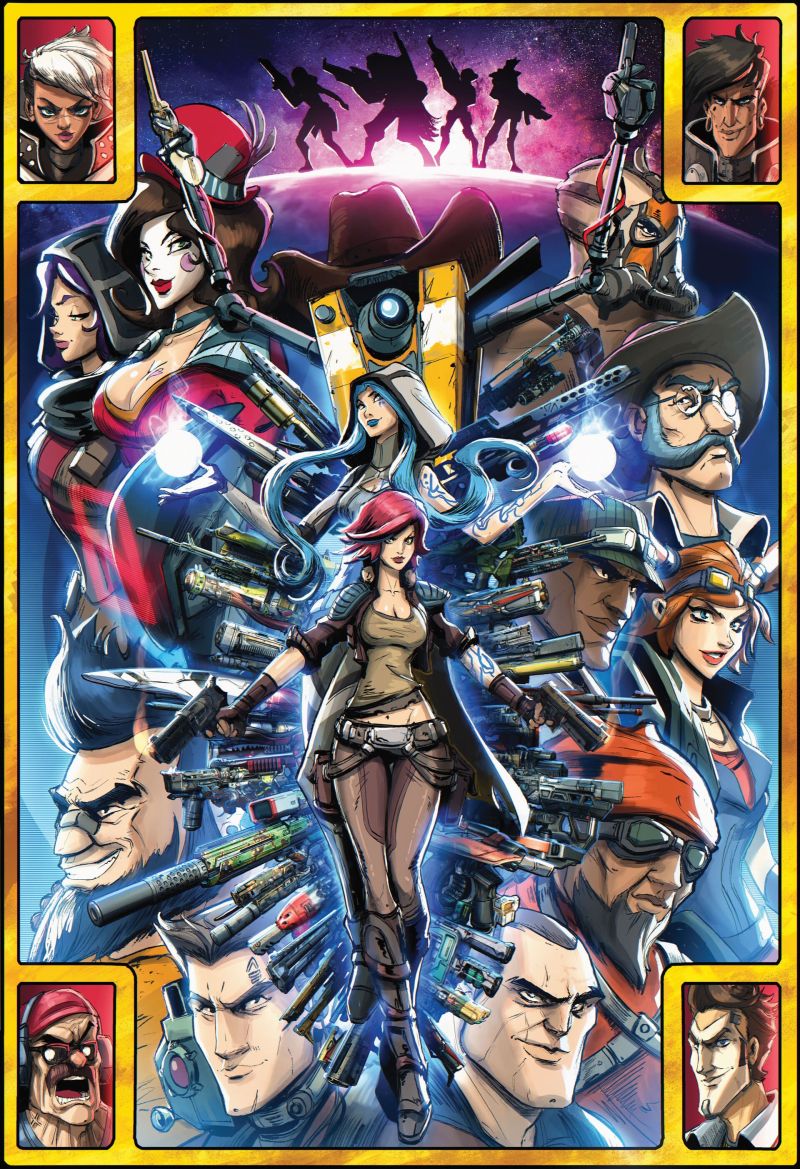 Borderlands - герои немного злодеев от Colin Searle.jpg