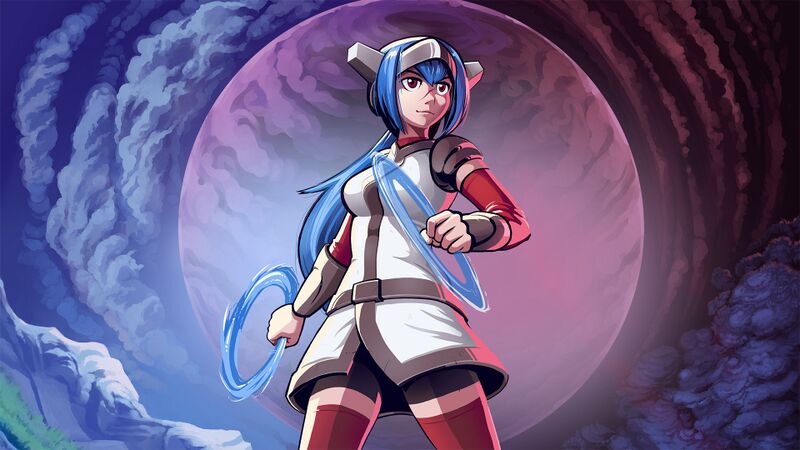 Файл:CrossCode - Стимовская карточка Леи.jpg