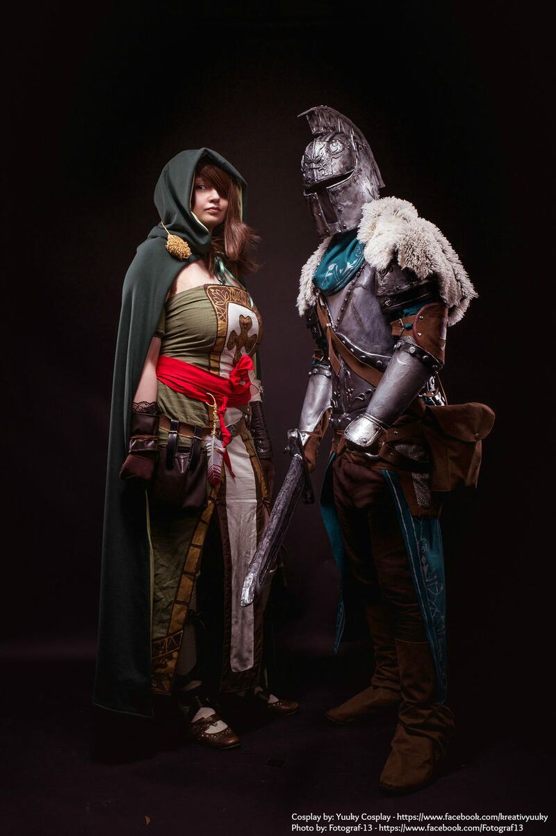 Dark Souls 2 косплей Фараама и Изумрудной вестницы от Redgrave 2.jpg