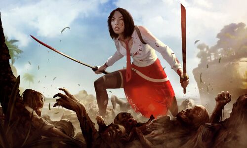 Dead Island - Сянь Мэй и зомби.jpg