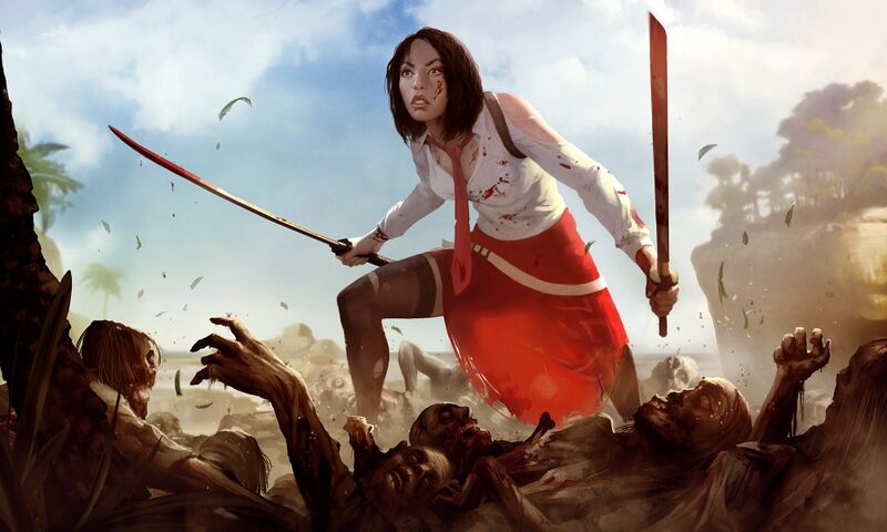 Файл:Dead Island - Сянь Мэй и зомби.jpg