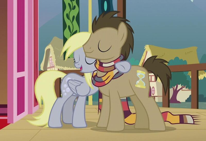 Файл:Derpy puts a hoof around DrHooves.jpg