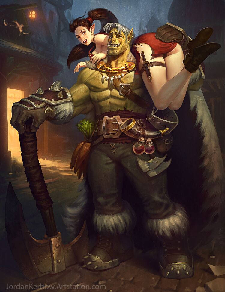 DnD - Orbash The Half-Orc Barbarian By JordanKerbow.jpg