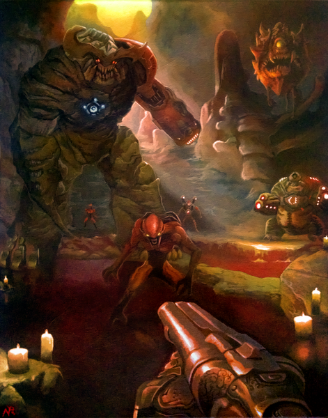 Файл:Doom стилизация вида от первого лица.png
