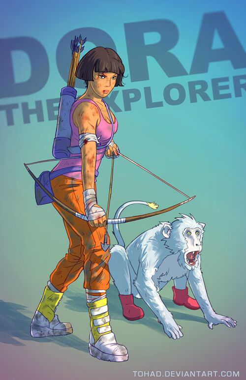 Dora the explorer BADASS By Tohad.jpg