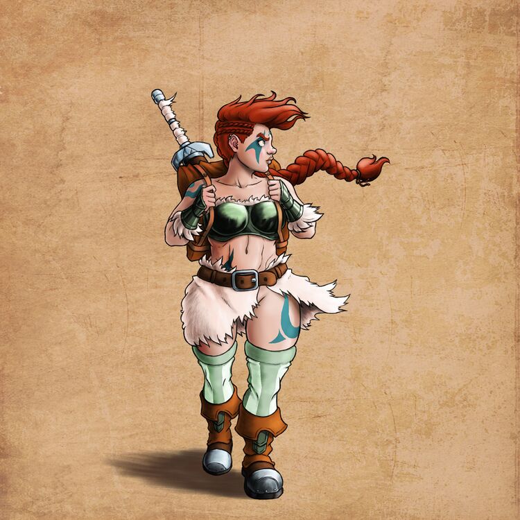 Dwarf Warrior от Antonio Valderrama.jpg