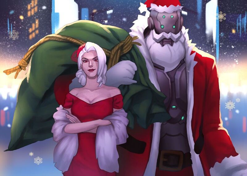 Overwatch новогодние Эш и Боб.jpg