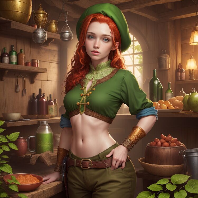 Red head leprechaun от ElenIArt.jpg