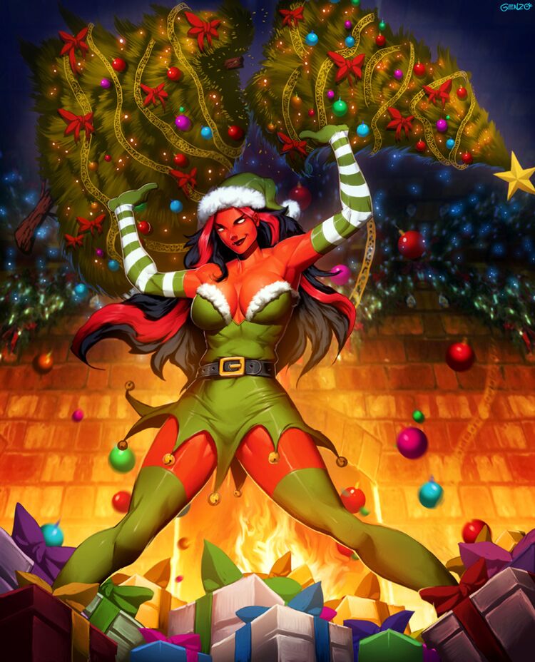 Santa red she hulk 2 by genzoman.jpg