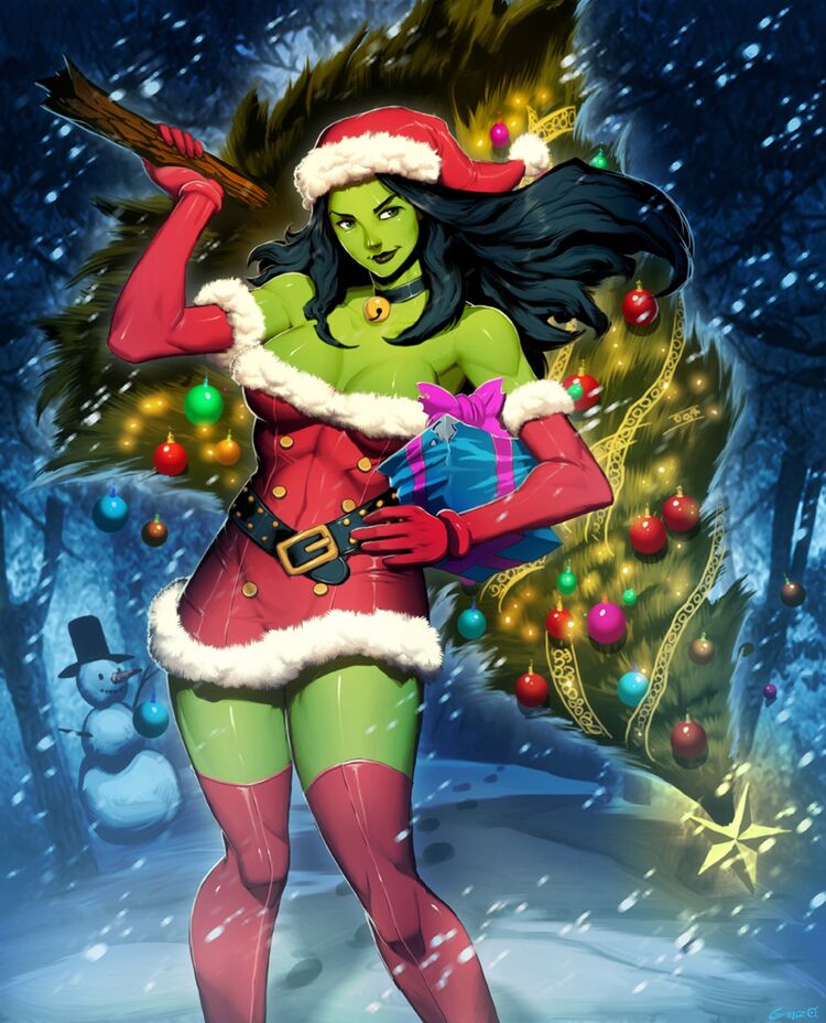 Santa she hulk 1 by genzoman.jpg