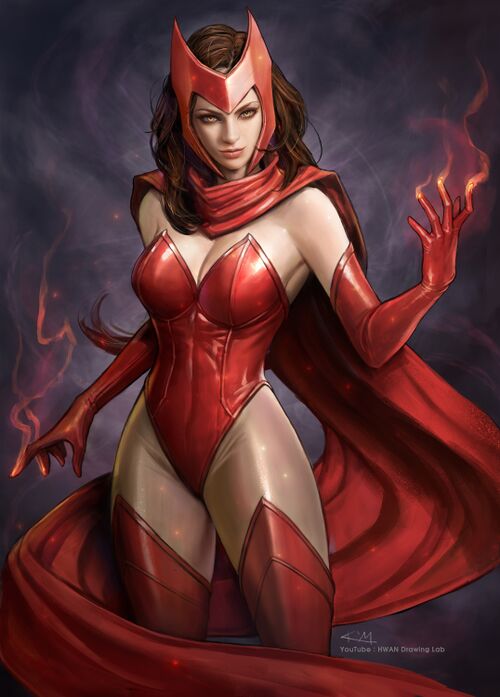 Scarlet Witch Marvel от Kim Sung Hwan.jpg