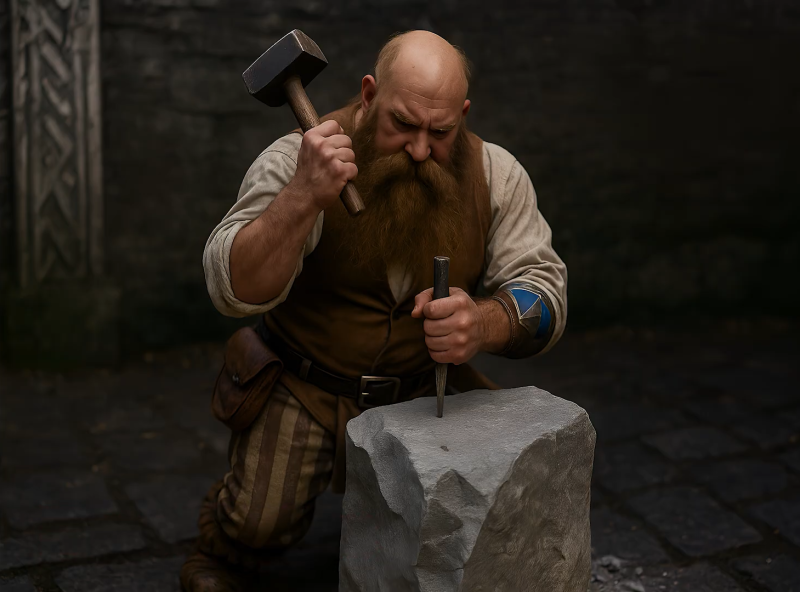 Spellforce нейросетевой мастер-каменотёс гномов.png